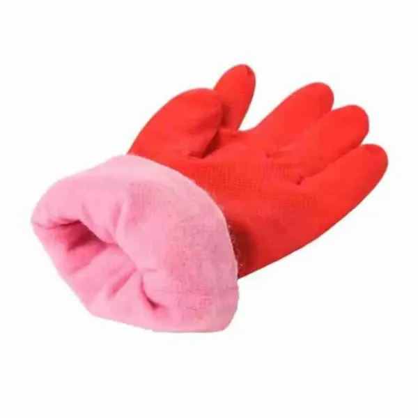 KZQ Skadedjur & Insekter--Diskhandskar plus sammetsvarma hushållshandskar vinter latex pvc handskar långa rena vattentäta hushållshandskar