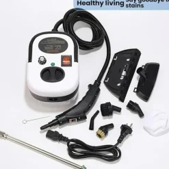 EASTVAPS Ångtvättar-1.2L Högtemperaturångrengörare med Stryk- och Glasrengöringsfunktion