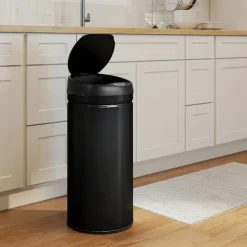 Northio Soptunnor-42L rostfri behållare med sensor, beröringsfri med mjukstängning