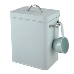 Tvättillbehör-5L Vacker Förvaringslåda för Tvättmedel med Skopa Grön