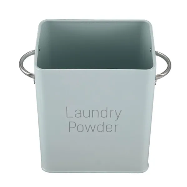 Tvättillbehör-5L Vacker Förvaringslåda för Tvättmedel med Skopa Grön