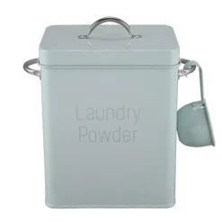 Tvättillbehör-5L Vacker Pulver Tvättmedel Förvaringslådor med Skopa Grön