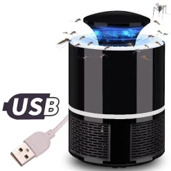 Skadedjur & Insekter-LED-myggdödande lampa USB Anti Mosquito Electric Bug Zapper Tyst myggfälla insektsdödare för utomhus sovrum