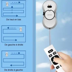 LIECTROUX Fönsterrengöring-Robot Fönsterputsare HCR-10 - 2800 Pa - 30ml Behållare - Automatisk rengöring - Självständig intelligent fönsterputsrobot