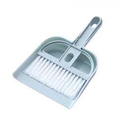 ATELA Rengöringsmedel-Liten kvast och sopskåp för hemminidammar med set (blå)