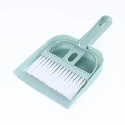 ATELA Rengöringsmedel-Liten kvast och sopskåp för hemminidammar med set (blå)