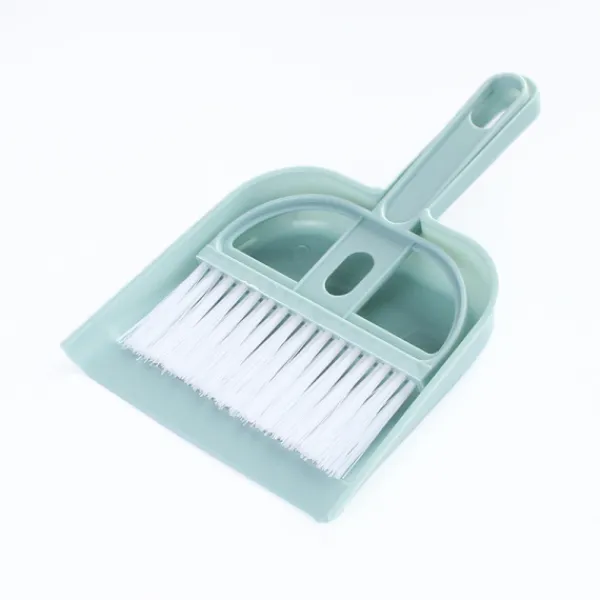 ATELA Rengöringsmedel-Liten kvast och sopskåp för hemminidammar med set (blå)