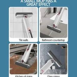 Generic Fönsterrengöring-Liten Skrivbordsmopp, Portabel Ersättningsmopphuvud, Kraftfull Absorberande Mopp för Hemförbättring