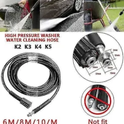 DAO Högtryckstvättar-Lämplig för Kärcher K2 K3 K4 K5 6M / 8M / 10M högtryckstvättslang sprayslang 8M-kfndaw [DB]