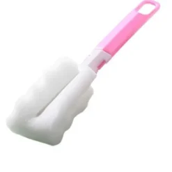 Svampar & Dukar-Lång hushållsborste för muggar med svamp, multifunktionell vattenflaskborste för glas