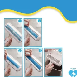 Crosti Dammsugare & Tillbehör-Luddborste, djurhår Luddborttagningsrulle Lint remover