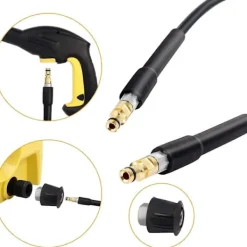 GIFT OF G Högtryckstvättar-15M Ersättningsslang för högtryckstvätt för Kärcher K-serien K2, K3, K4, K5, K7, Rengöringsförlängningsslang Snabbkopplingssystem Snäppkontakt Snabbkoppling | Fyndiq