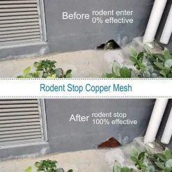 Skadedjur & Insekter-6m gnagarstängsel, högkvalitativt kopparnät, stickat kopparnät för skadedjursbekämpning i hem och trädgård mot gnagare, sniglar, fåglar och fladdermöss | Fyndiq