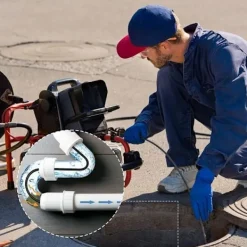 EURL Högtryckstvättar-15m Rörrengörare för Kärcher Högtryckstvätt Bredare Professionell Rörkompatibel K2-K7/HD/HDS 180bar 60c °