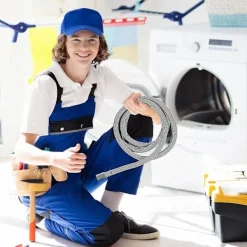 Tvättillbehör-5m Spiralslang för avlopp, avloppsslang för tvättmaskin, avloppsslang