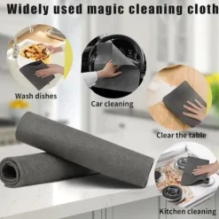 Generic Svampar & Dukar-Magisk Duk, 8 st Magiska Rengöringsdukar Spårlös Glasduk 30*40 cm Magiska Rengöringsdukar för Speglar