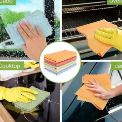 Svampar & Dukar-Magisk Duk, 10-pack Multifunktionell Mikrofiber Rengöringsduk Flerfärgad 30x40CM