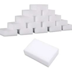 Svampar & Dukar-Magiska rengöringssvampar, 50-pack melaminsvampskuddar, multifunktionella hushållsrengöringssvampar för kök och disk