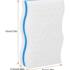 Svampar & Dukar-Magiska Svampar, 24 st Extra Tjock Melaminsvamp - Magisk Radergummi för Badrum, Pool, Kök, Golv, Vägg (Kemikaliefri) - Vit[HK]