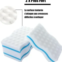 Svampar & Dukar-Magiska Svampar, 24 st Extra Tjock Melaminsvamp - Magisk Radergummi för Badrum, Pool, Kök, Golv, Vägg (Kemikaliefri) - Vit[HK]