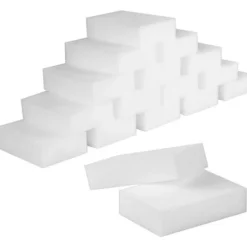 Svampar & Dukar-Magiska Svampar, 50 st Melaminsvamp - Magiskt Radergummi kompatibelt med Badrum, Pool, Kök, Golv, Vägg - Vit 10x7x3cm【pl】