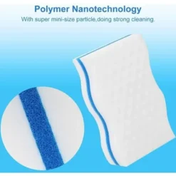 Svampar & Dukar-Magiska Svampar, 24-pack Supertjocka Melaminsvampar - Magisk Radergummi för Badrum, Pool, Kök, Golv, Vägg (Kemikaliefri) - Vit