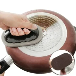 NSF Svampar & Dukar-Magiskt kök svamp borste melamin svamp rengöring borste avkalkning kniv panna kruka rengöring stark sanering borstar