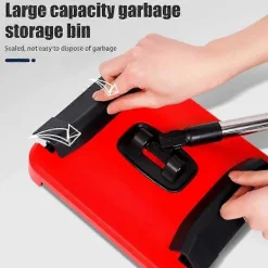 Städmaskiner-Manuell mattrengörare med borste för trägolv och mattor, lätt golvrengörare för snabb rengöring, icke-elektrisk mattrengörare