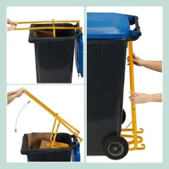 Northix Soptunnor-Manuell stålavfallskomprimator för soptunnor – Minska avfallsvolymen