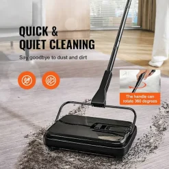 Städmaskiner-Mattrensare, 20 cm sopbredd, 300 ml dammbehållare för hem, kontor, mattor och hårda ytor