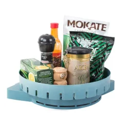 B2X Tvättillbehör-Maximera förvaringsutrymmet med denna roterande hörnhylla!