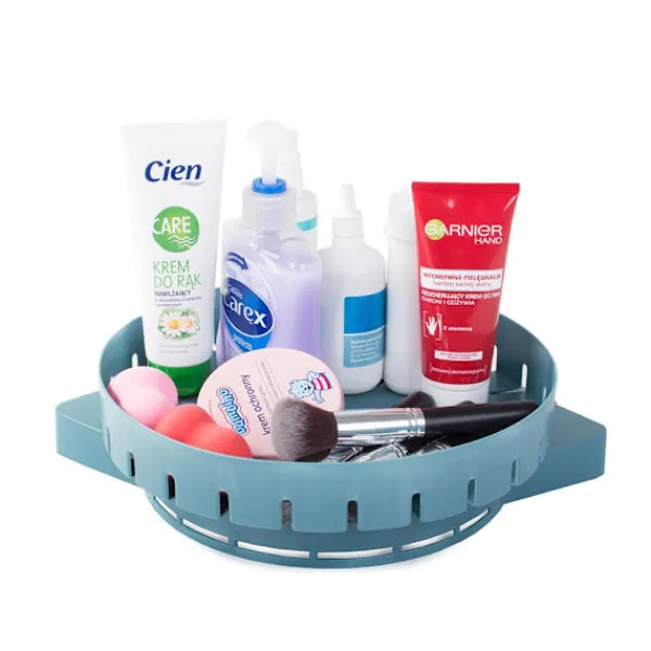 B2X Tvättillbehör-Maximera förvaringsutrymmet med denna roterande hörnhylla!