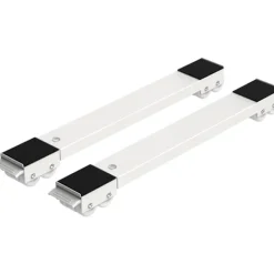 Tvättmaskiner-Möbelflyttare för tvättmaskin, justerbara möbelhjul, bärbar rullbas för tvättmaskin, torktumlare, kylskåp - Vit