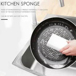 Svampar & Dukar-Melaminsvamp Magisk Svamp Rengöring Melaminrengörare Miljövänlig Vit Kök Magisk Svamp Rengöring 1