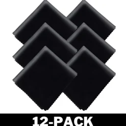 Delivast Svampar & Dukar-Microfiberdukar - Rengöringsdukar Svarta 12-Pack