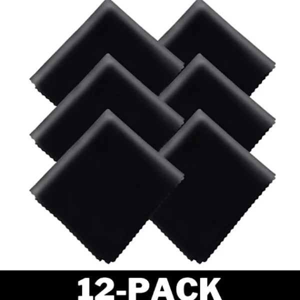 Delivast Svampar & Dukar-Microfiberdukar - Rengöringsdukar Svarta 12-Pack