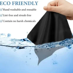 Delivast Svampar & Dukar-Microfiberdukar - Rengöringsdukar Svarta 12-Pack