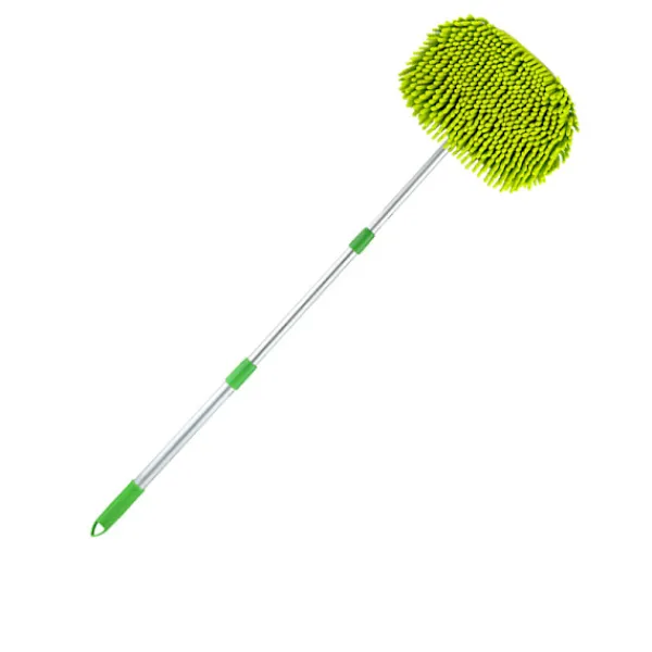 LBSS Städmoppar-Mikrofiber biltvättborste mopp förlängbart långt handtag repfritt avtagbart och tvättbart cover för bil