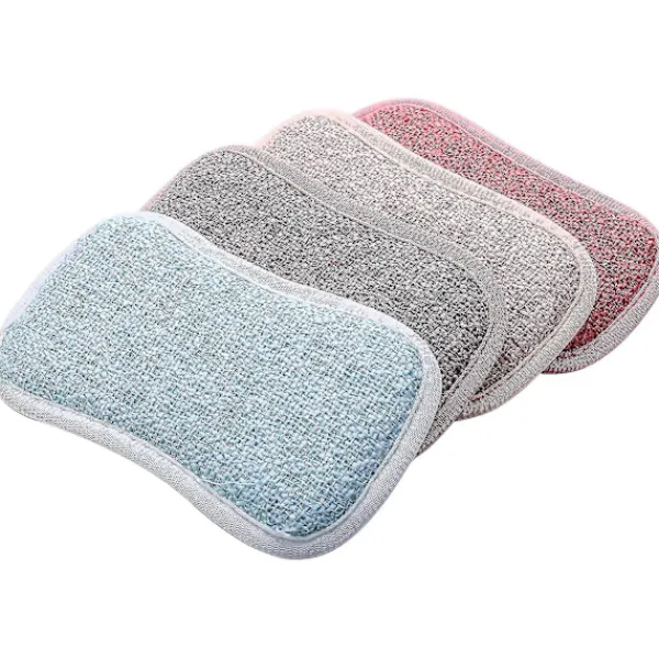 Svampar & Dukar-Mikrofiber Dubbelsidig Disksvamp, 8-pack Diskrengöringsmedel