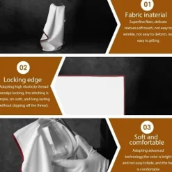 Svampar & Dukar-Mikrofiber Glaspoleringsdukar Set med 3 Vita Röda Tjocka Absorberande Anti-repor för Vinglas Tumblers Kök Hotell Bar Rengöring Luddfritt