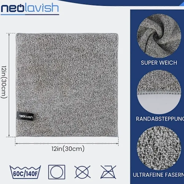 Svampar & Dukar-Mikrofiber hushållspapper - 6-pack - Köksrullar - Allround