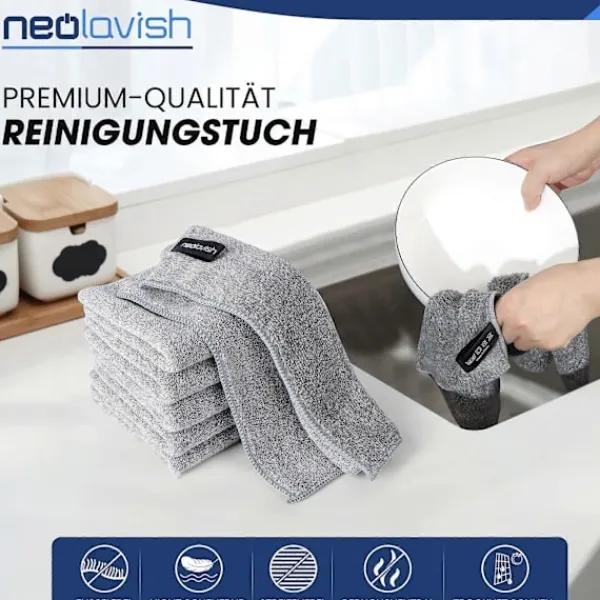 Svampar & Dukar-Mikrofiber hushållspapper - 6-pack - Köksrullar - Allround