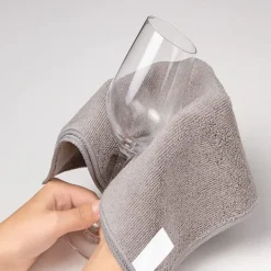 Svampar & Dukar-Mikrofiber Rengöringsduk, Allround Mikrofiberdukar, Ränderfria Rengöringsdukar, 12-pack, Grå, Storlek 30x 30 cm