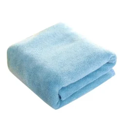 Svampar & Dukar-Mikrofiber Rengöringsduk, Icke-slipande, Återanvändbar & Tvättbar - 9.8x9.8" Ljusblå med Haka (2-pack)