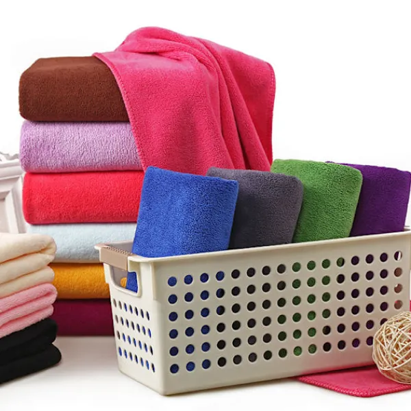 Svampar & Dukar-Mikrofiber Rengöringsduk, Icke-slipande, Återanvändbar & Tvättbar - 9.8x9.8" Ljusblå med Haka (2-pack)