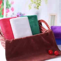 Svampar & Dukar-Mikrofiber Rengöringsduk, Icke-slipande, Återanvändbar & Tvättbar - 9.8x9.8