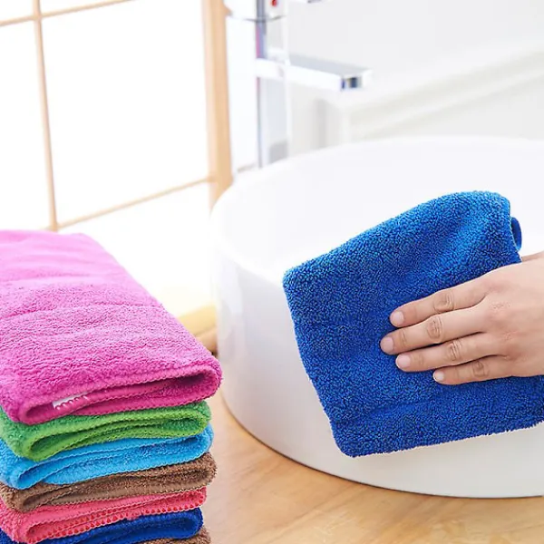 Svampar & Dukar-Mikrofiber rengöringsduk, 6-pack, storlek: 25 x 35 cm