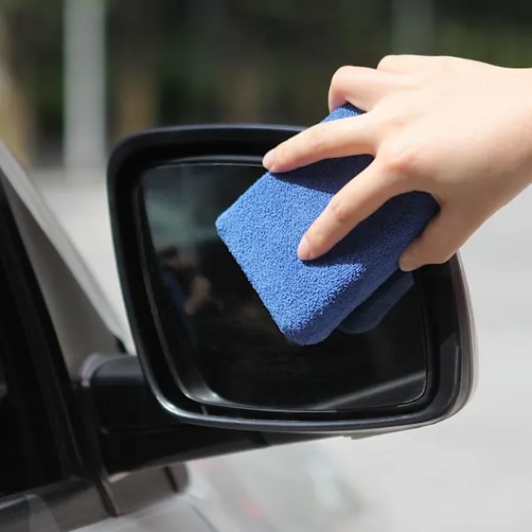 Svampar & Dukar-Mikrofiber Vax Appliceringsdynor - Paket med 10 Bilvårds Svampar 12X8X3cm, Tvättbara Mjuka Skum Appliceringsdynor För Polering (Blå)
