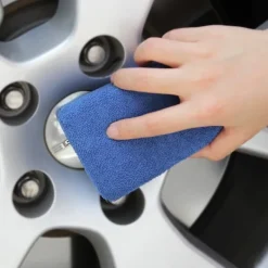 Svampar & Dukar-Mikrofiber Vax Appliceringsdynor - Paket med 10 Bilvårds Svampar 12X8X3cm, Tvättbara Mjuka Skum Appliceringsdynor För Polering (Blå)