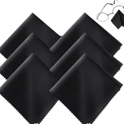 Svampar & Dukar-Mikrofiberduk 6 st Glasögonrengöringsdukar Luddfritt och Ultrafint Rengöringsdukar för Linser, Glasögon, Skärmar och Fönster